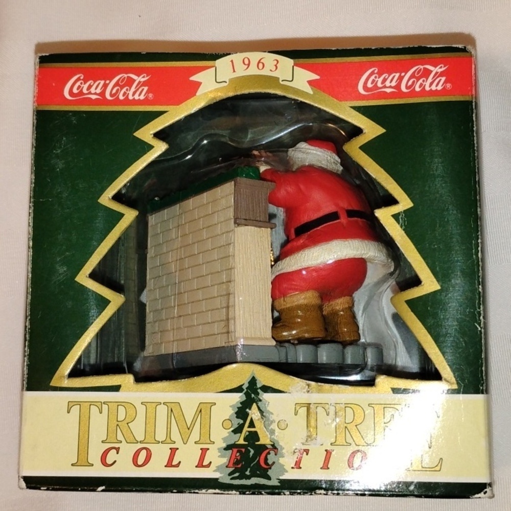 Coca Cola Ornament Haddon Sundblom 1963 Trim A Tree Collection, NWT - Picture 4 of 8